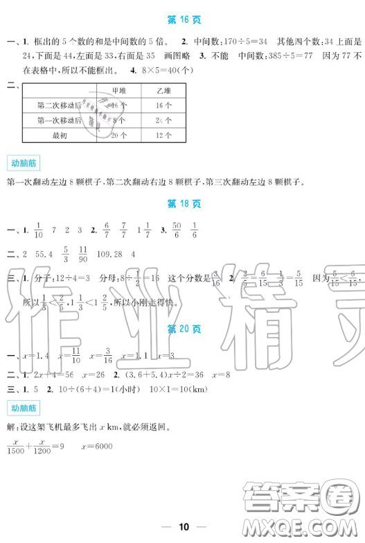 南京大學(xué)出版社2019超能學(xué)典暑假接力棒5升6語(yǔ)數(shù)英綜合篇答案