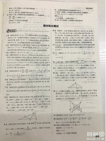 開明出版社2019新版初中必刷題八年級上冊數(shù)學(xué)人教版答案