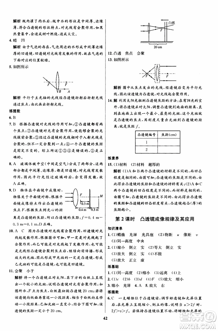 2019年初中同步學(xué)考優(yōu)化設(shè)計物理八年級上冊HK滬科版參考答案