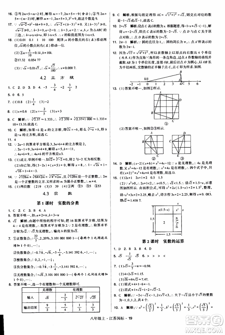 2019年經(jīng)綸學(xué)典學(xué)霸題中題八年級(jí)上冊(cè)數(shù)學(xué)江蘇國(guó)標(biāo)修訂版參考答案