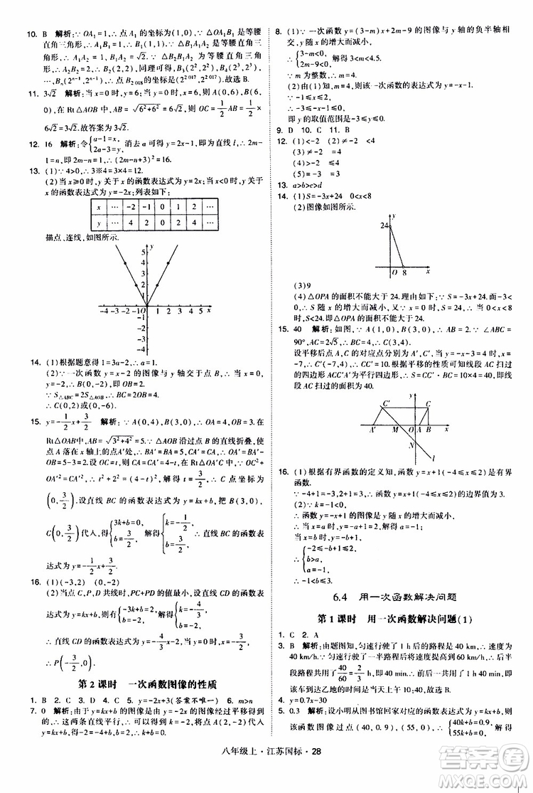 2019年經(jīng)綸學(xué)典學(xué)霸題中題八年級(jí)上冊(cè)數(shù)學(xué)江蘇國(guó)標(biāo)修訂版參考答案