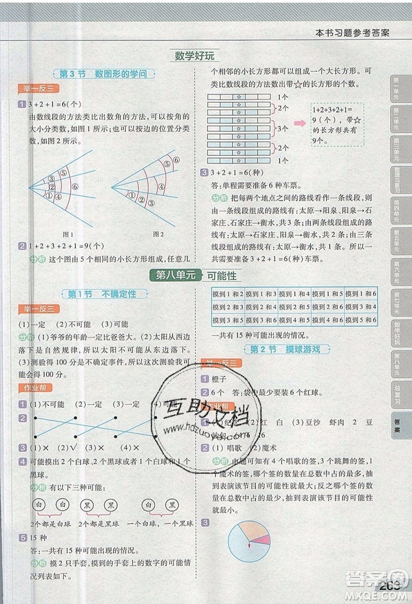 天星教育2019教材幫小學(xué)數(shù)學(xué)四年級(jí)上冊(cè)BSD北師大版參考答案