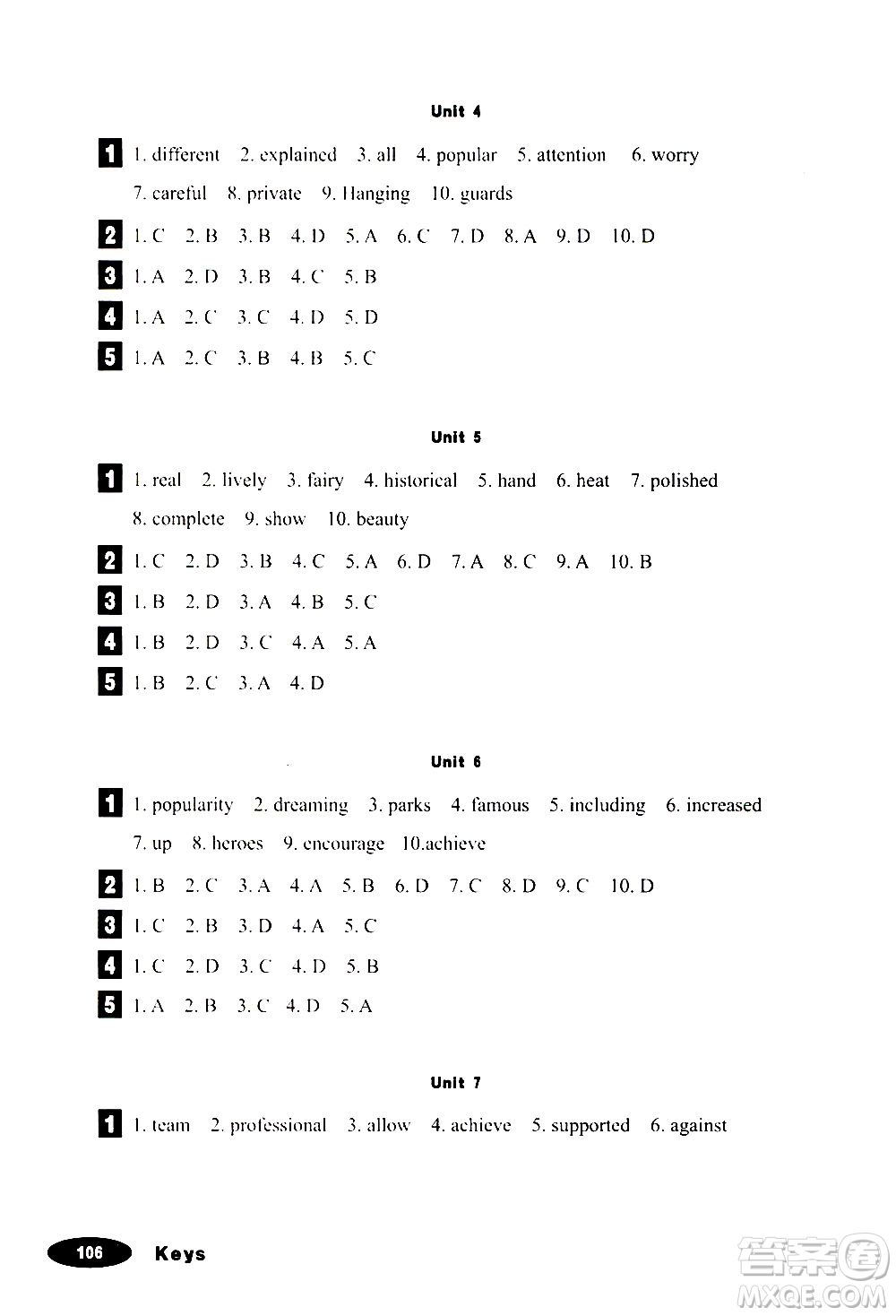 人民教育出版社2019年英語(yǔ)同步閱讀九年級(jí)全一冊(cè)參考答案