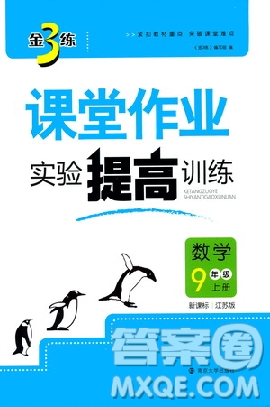 2019金3練課堂作業(yè)實(shí)驗(yàn)提高訓(xùn)練九年級(jí)數(shù)學(xué)上冊(cè)江蘇版答案