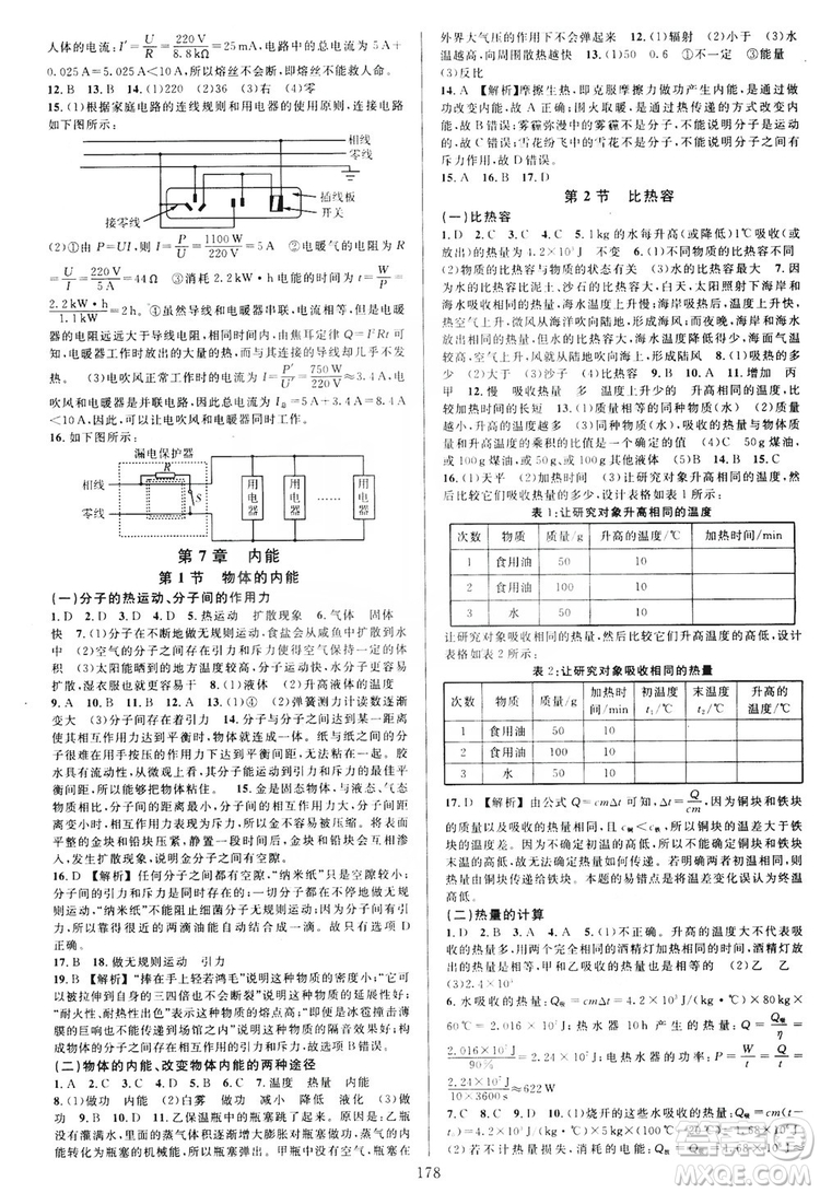 學(xué)林驛站2019全優(yōu)方案夯實與提高科學(xué)滬教版九年級全上分冊答案