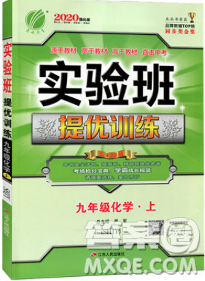 春雨教育2019秋實(shí)驗(yàn)班提優(yōu)訓(xùn)練九年級(jí)化學(xué)上冊(cè)SHJY滬教版參考答案