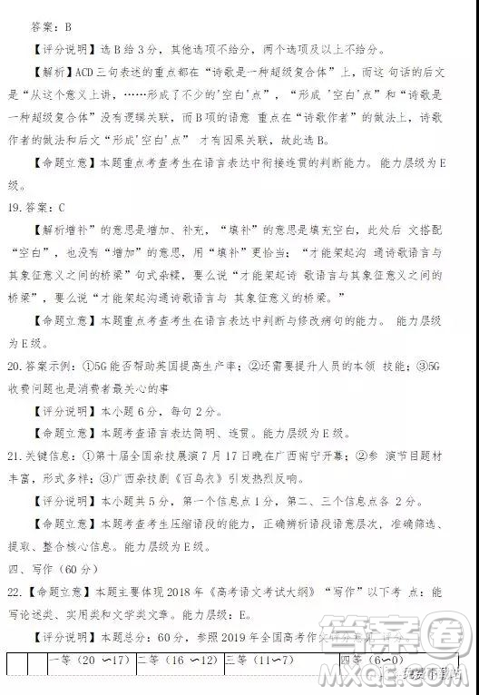 2020屆四川省遂寧、內(nèi)江、眉山、廣安高中畢業(yè)班摸底測(cè)試語(yǔ)文試題及答案