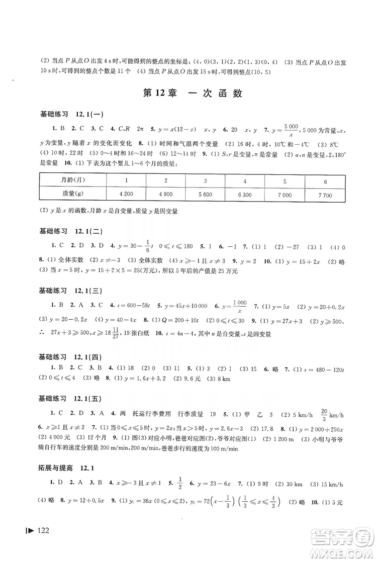 2019初中數(shù)學同步練習八年級上冊滬科版答案