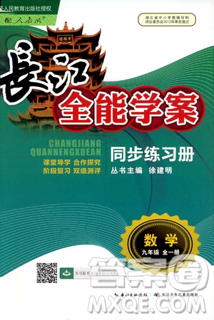 2019新版長江全能學案同步練習冊數(shù)學九年級全一冊人教版參考答案