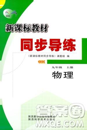 陜西科學技術(shù)出版社2019新課標教材同步導(dǎo)練九年級物理上冊答案