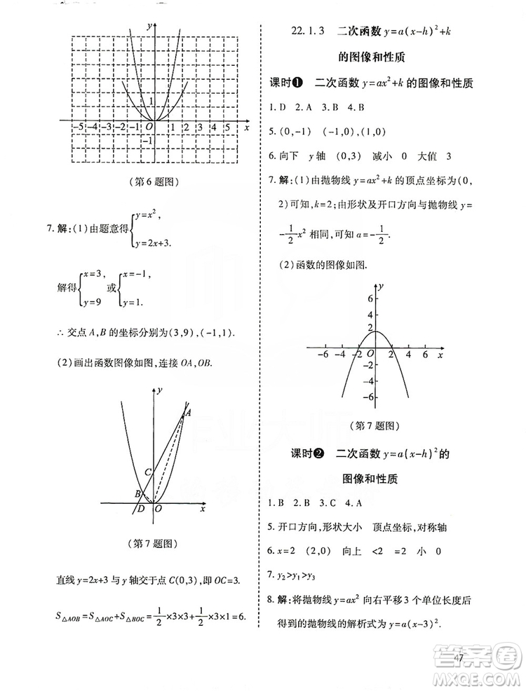 開(kāi)明出版社2019高效課時(shí)通九年級(jí)數(shù)學(xué)上冊(cè)人教版答案