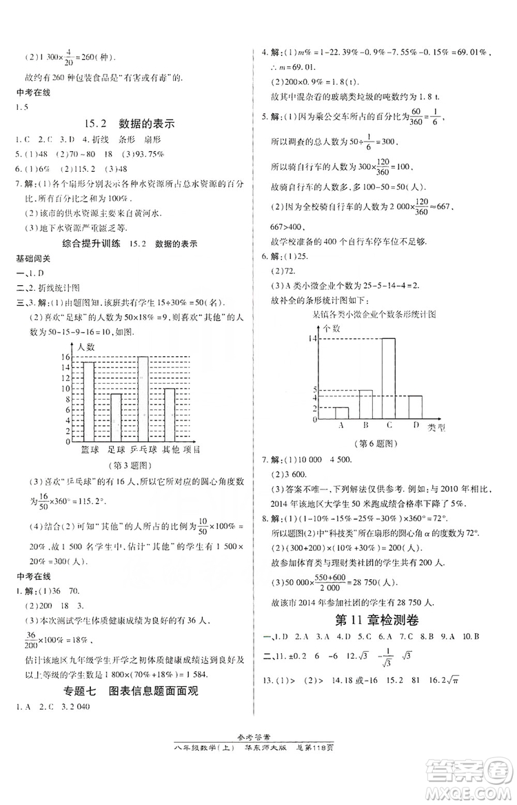 萬(wàn)向思維2019高效課時(shí)通八年級(jí)數(shù)學(xué)上冊(cè)華東師大版答案