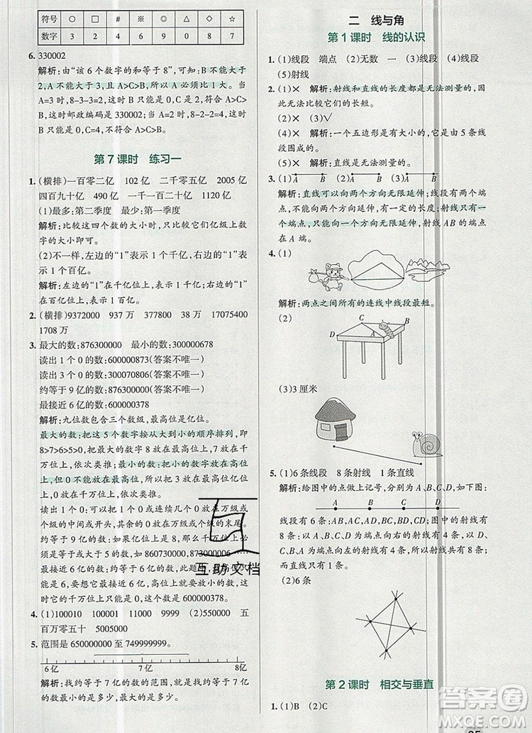 2019年P(guān)ASS小學(xué)學(xué)霸作業(yè)本四年級(jí)數(shù)學(xué)上冊(cè)北師大版參考答案