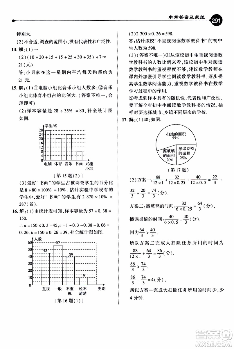 2019年榮德基特高級(jí)教師點(diǎn)撥數(shù)學(xué)七年級(jí)上BS版北師版參考答案