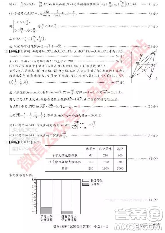 炎德英才大聯(lián)考長沙市一中2020屆高三月考試卷三理科數(shù)學(xué)試題及參考答案