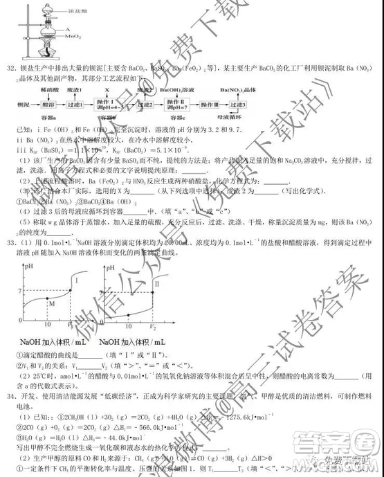 2020衡水中學(xué)高三上學(xué)期第五次調(diào)研考試化學(xué)試題及答案