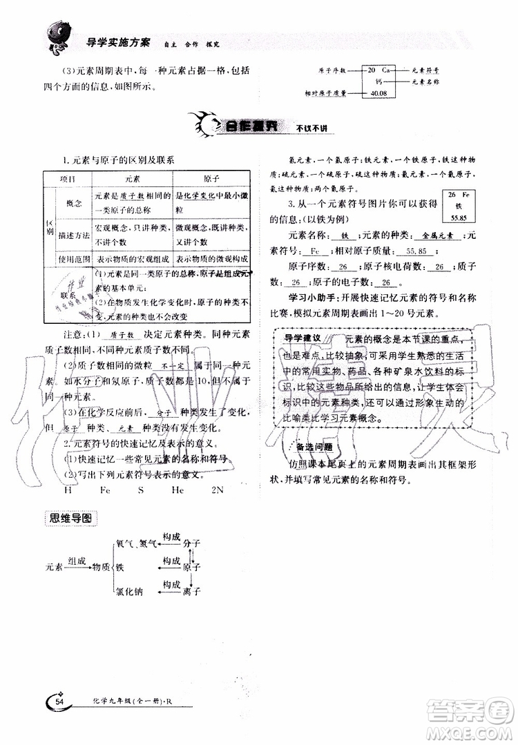 金太陽教育2019年金太陽導(dǎo)學(xué)案化學(xué)九年級全一冊創(chuàng)新版參考答案