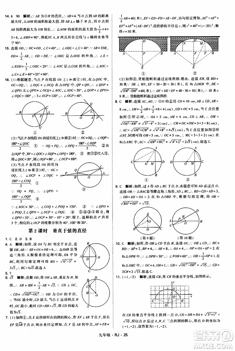 2019年經(jīng)綸學(xué)典學(xué)霸題中題數(shù)學(xué)九年級全一冊RJ人教版參考答案