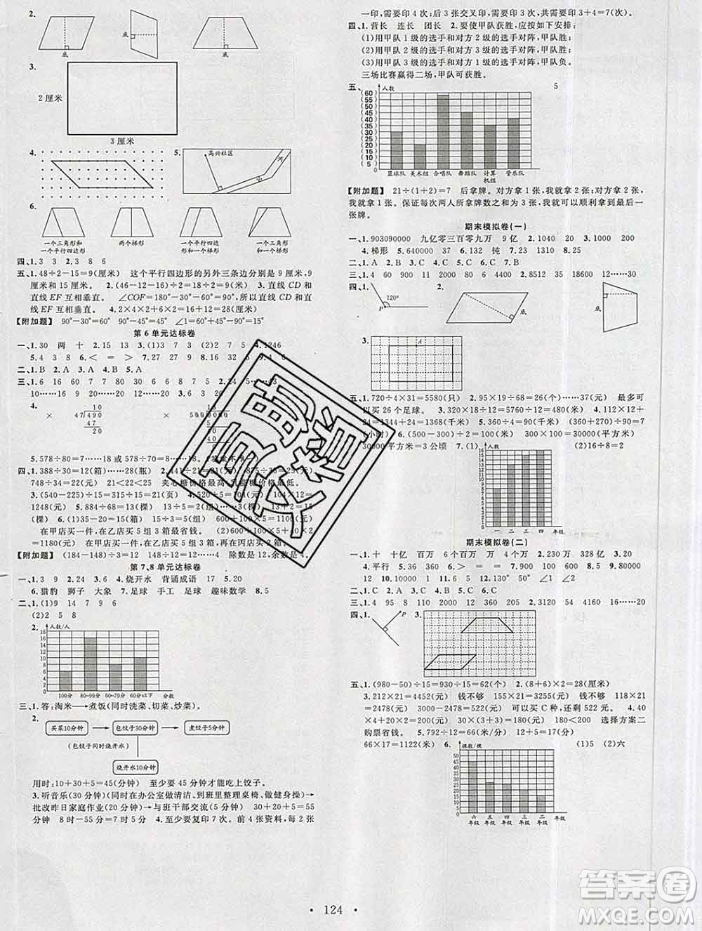 廣東經(jīng)濟(jì)出版社2019秋名校課堂四年級(jí)數(shù)學(xué)上冊(cè)人教版答案