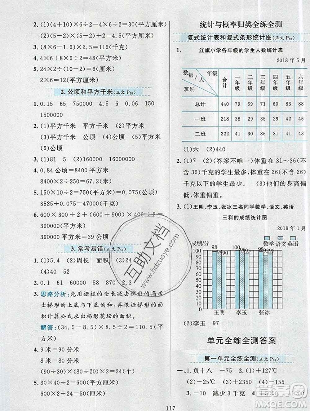 陜西人民教育出版社2019年小學(xué)教材全練五年級數(shù)學(xué)上冊江蘇版答案