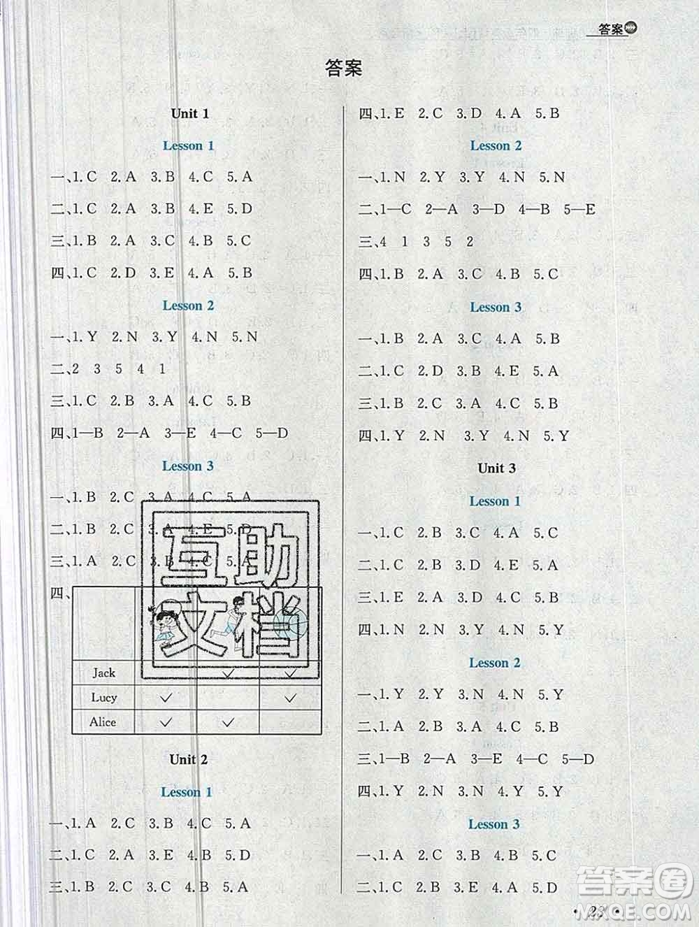 陜西人民教育出版社2019年小學(xué)教材全練四年級(jí)英語(yǔ)上冊(cè)人教版一起答案