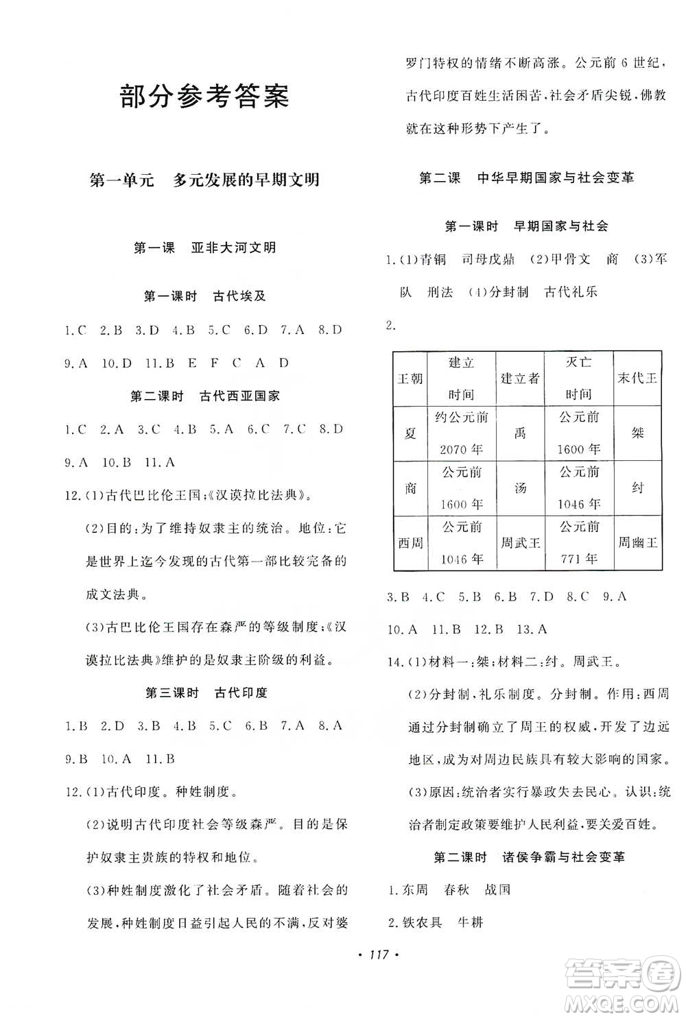 花山小狀元2019學(xué)科能力達(dá)標(biāo)初中生100全優(yōu)卷歷史與社會(huì)八年級上冊答案