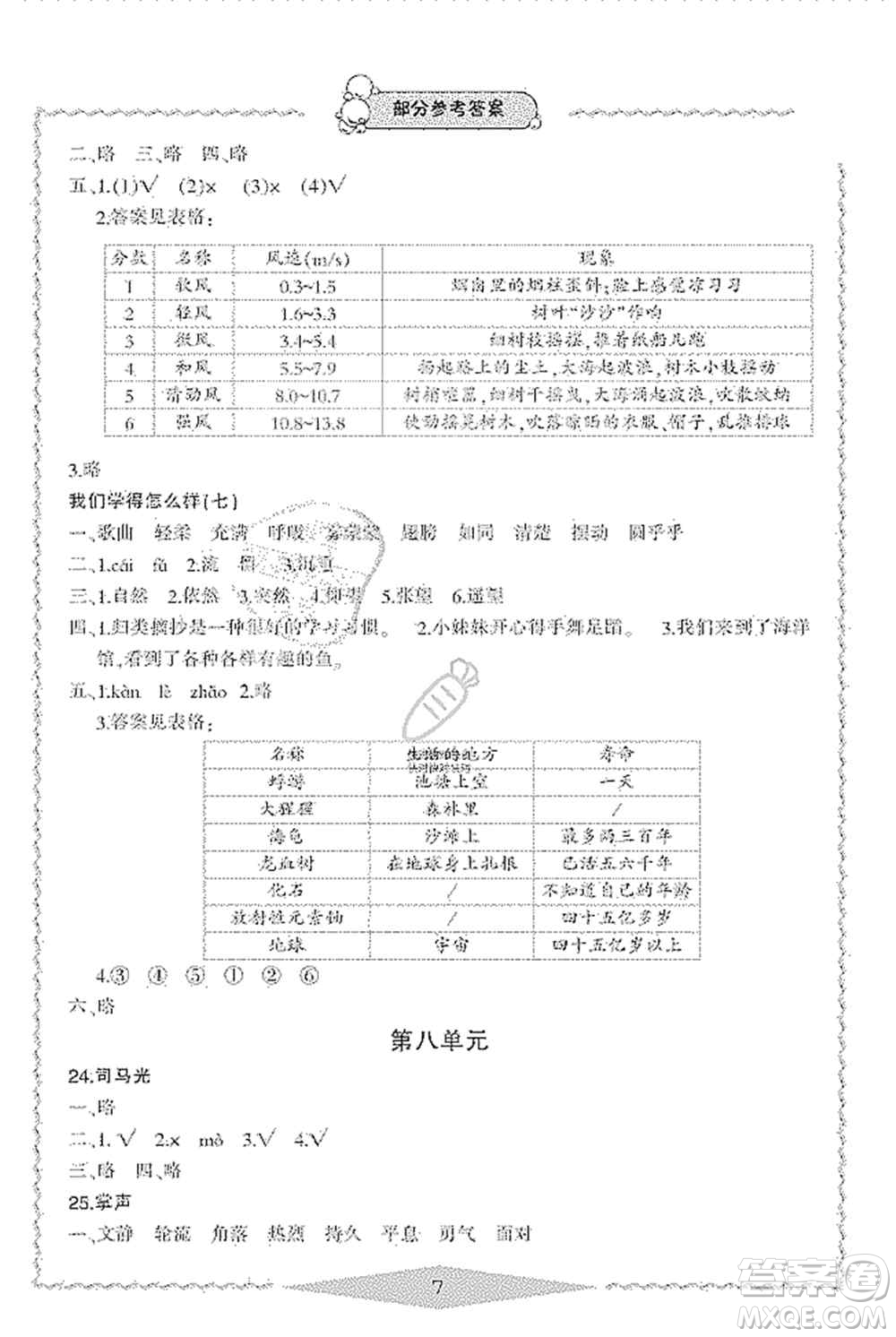 寧波出版社2019新課標(biāo)學(xué)習(xí)方法指導(dǎo)叢書三年級(jí)語文上冊(cè)人教版答案