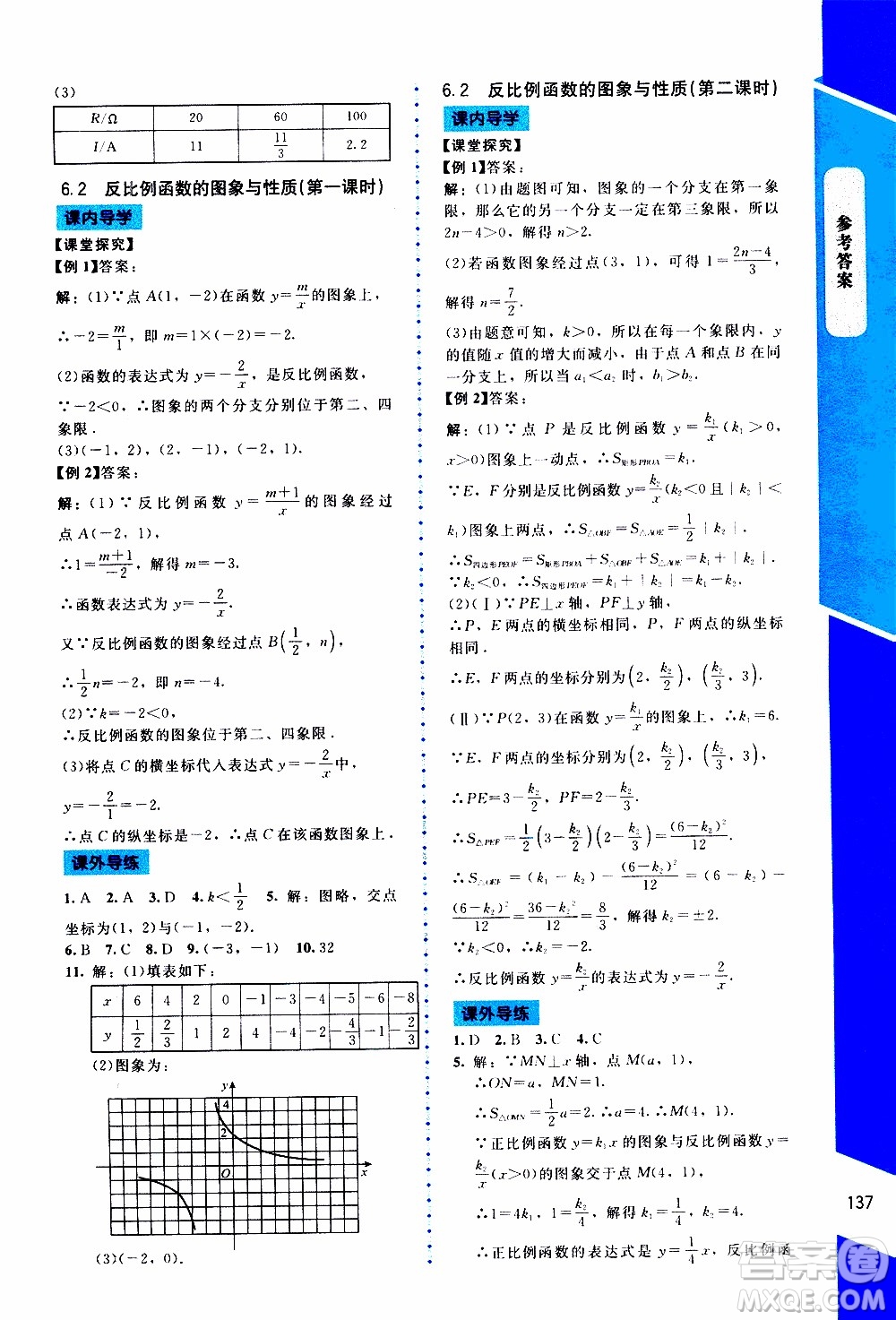 2019年課內(nèi)課外直通車數(shù)學(xué)九年級上冊北師大版參考答案