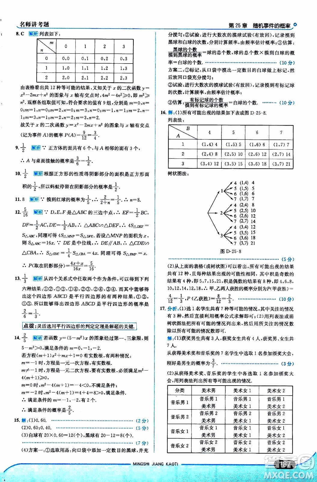 金星教育2019年走向中考考場(chǎng)九年級(jí)上數(shù)學(xué)華東師大版參考答案