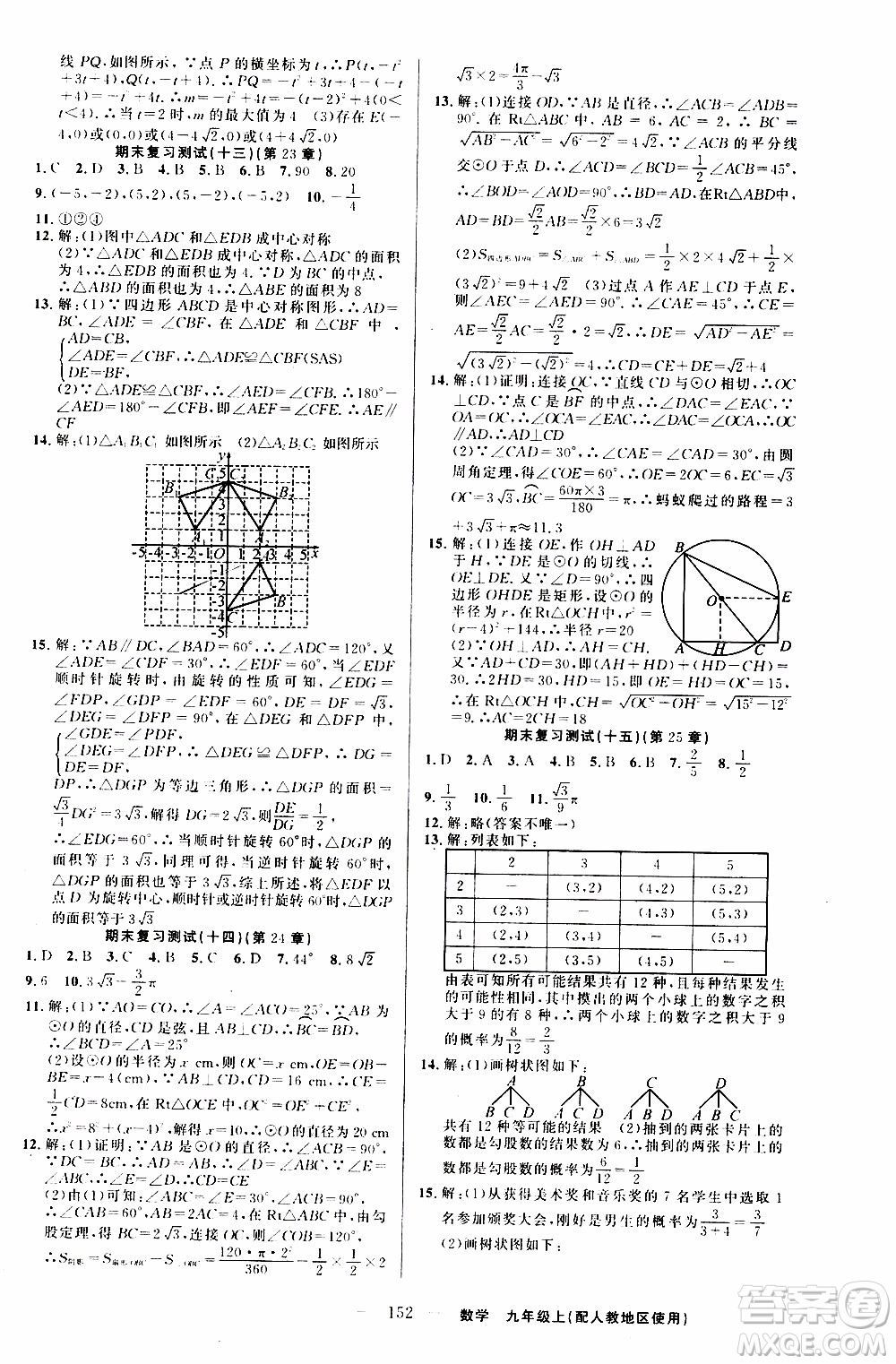 2019年黃岡金牌之路練闖考數(shù)學九年級上冊人教版參考答案