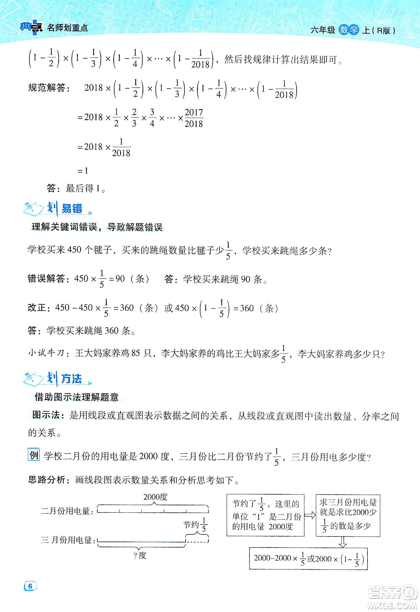 2019典中點(diǎn)名師劃重點(diǎn)六年級(jí)數(shù)學(xué)上冊(cè)人教版答案