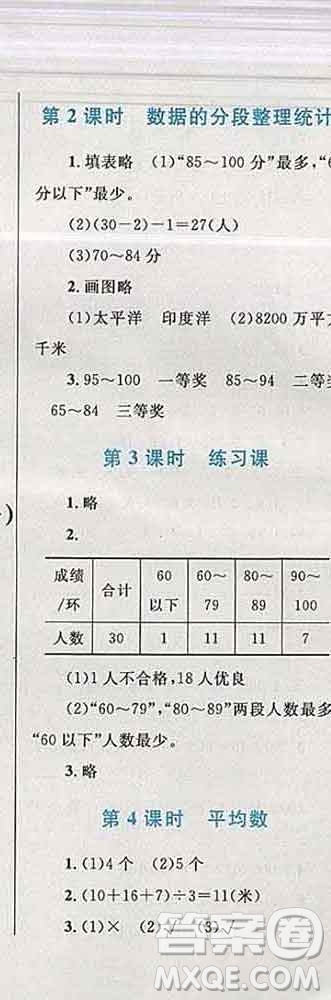 2019年小學(xué)同步考優(yōu)化設(shè)計小超人作業(yè)本四年級數(shù)學(xué)上冊蘇教版答案