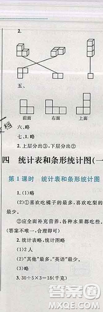 2019年小學(xué)同步考優(yōu)化設(shè)計小超人作業(yè)本四年級數(shù)學(xué)上冊蘇教版答案