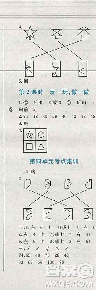 2019年小學(xué)同步考優(yōu)化設(shè)計(jì)小超人作業(yè)本二年級(jí)數(shù)學(xué)上冊(cè)人教版答案