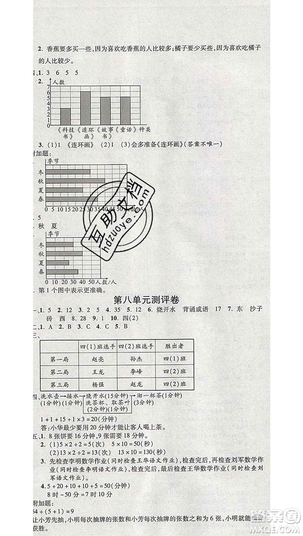 西安出版社2019年三甲文化創(chuàng)新考王四年級數(shù)學上冊人教版答案