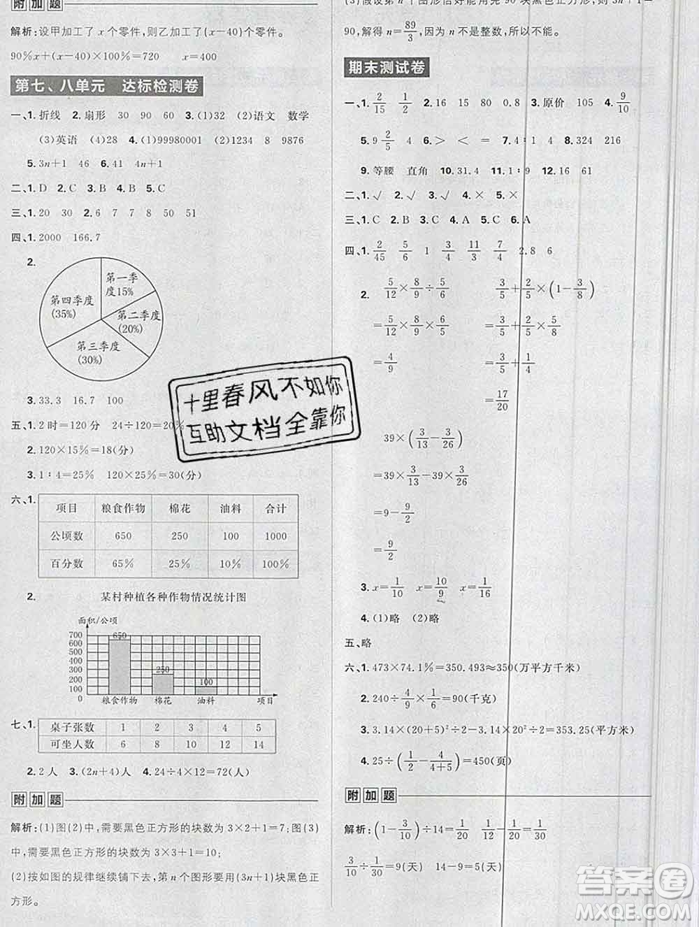 新世界出版社2019秋樂學(xué)一起練六年級(jí)數(shù)學(xué)上冊(cè)人教版答案