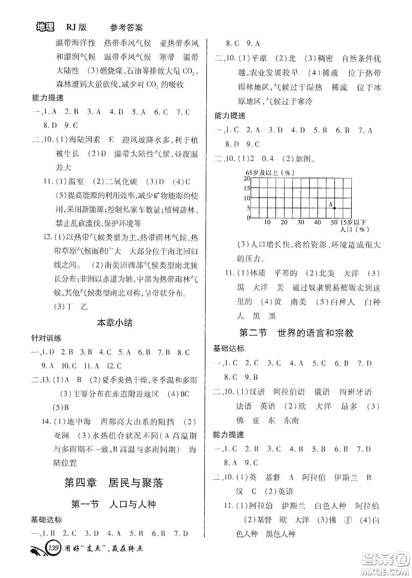 銘文文化2019支點(diǎn)七年級(jí)地理上冊人教版江西專版答案