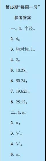 2019-2020時(shí)代學(xué)習(xí)報(bào)數(shù)學(xué)周刊六年級(jí)人教版第13期-第16期答案
