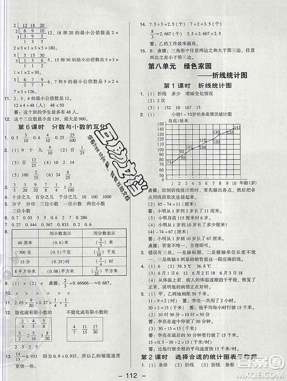 2020綜合應(yīng)用創(chuàng)新題典中點(diǎn)四年級(jí)數(shù)學(xué)下冊(cè)青島版答案