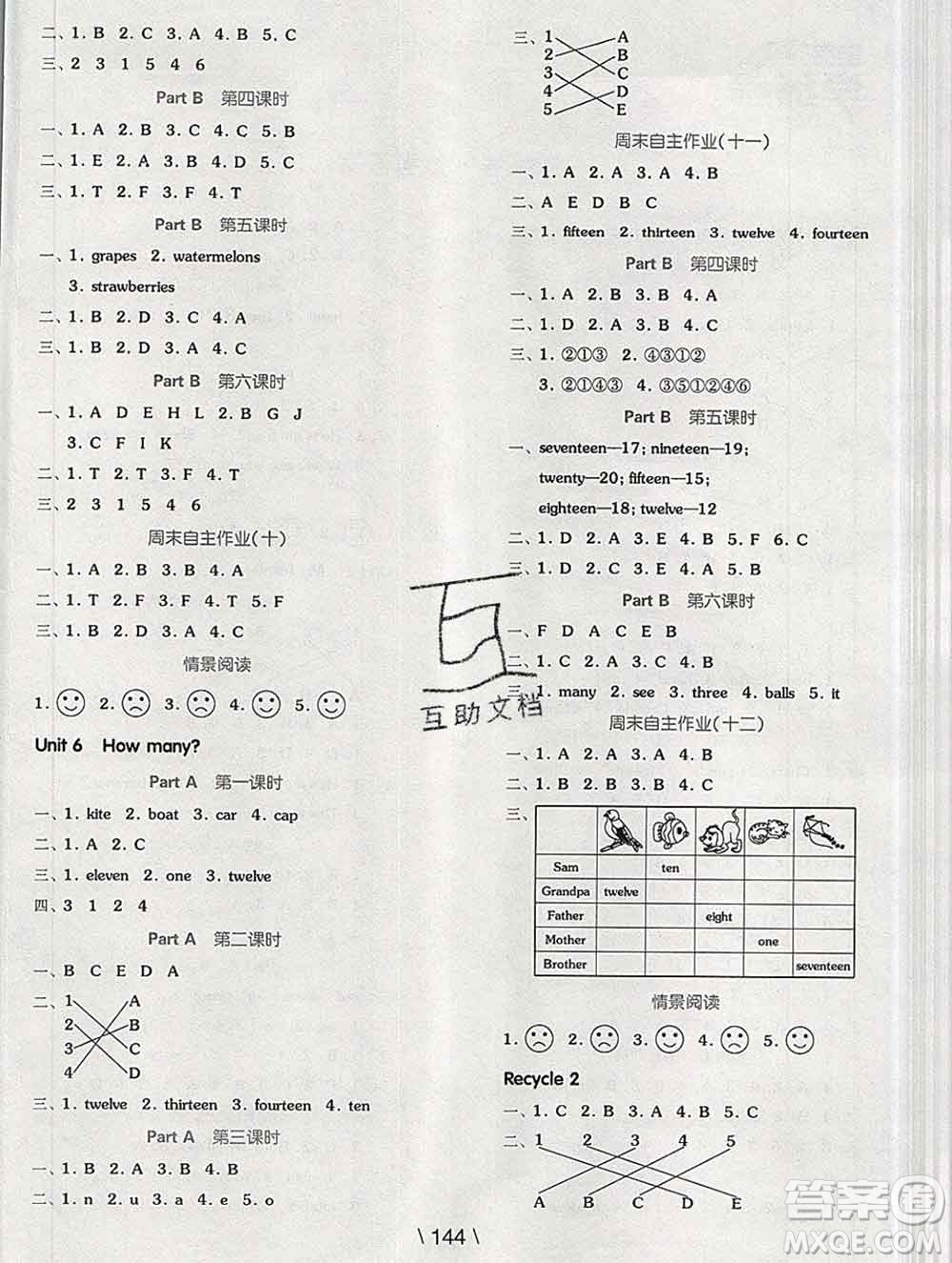 開明出版社2020春全品學(xué)練考三年級英語下冊人教版答案