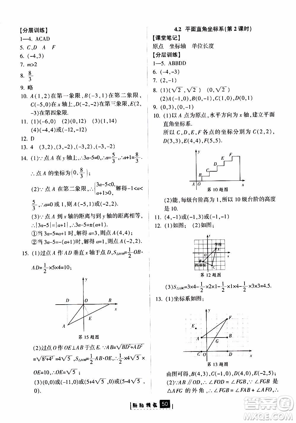 勵(lì)耘書業(yè)2019版勵(lì)耘新同步數(shù)學(xué)八年級(jí)上冊(cè)浙教版參考答案