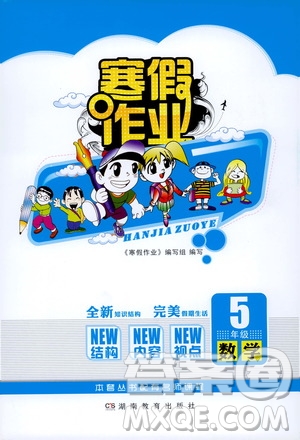 湖南教育出版社2020年寒假作業(yè)5年級(jí)數(shù)學(xué)參考答案