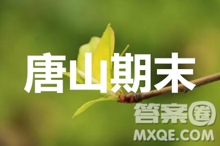 唐山市2019-2020學(xué)年度第一學(xué)期高三年級期末考試?yán)砜茢?shù)學(xué)試題及答案