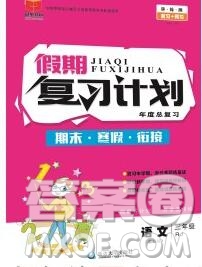 2020年品至教育假期復(fù)習(xí)計劃寒假銜接三年級語文人教版答案