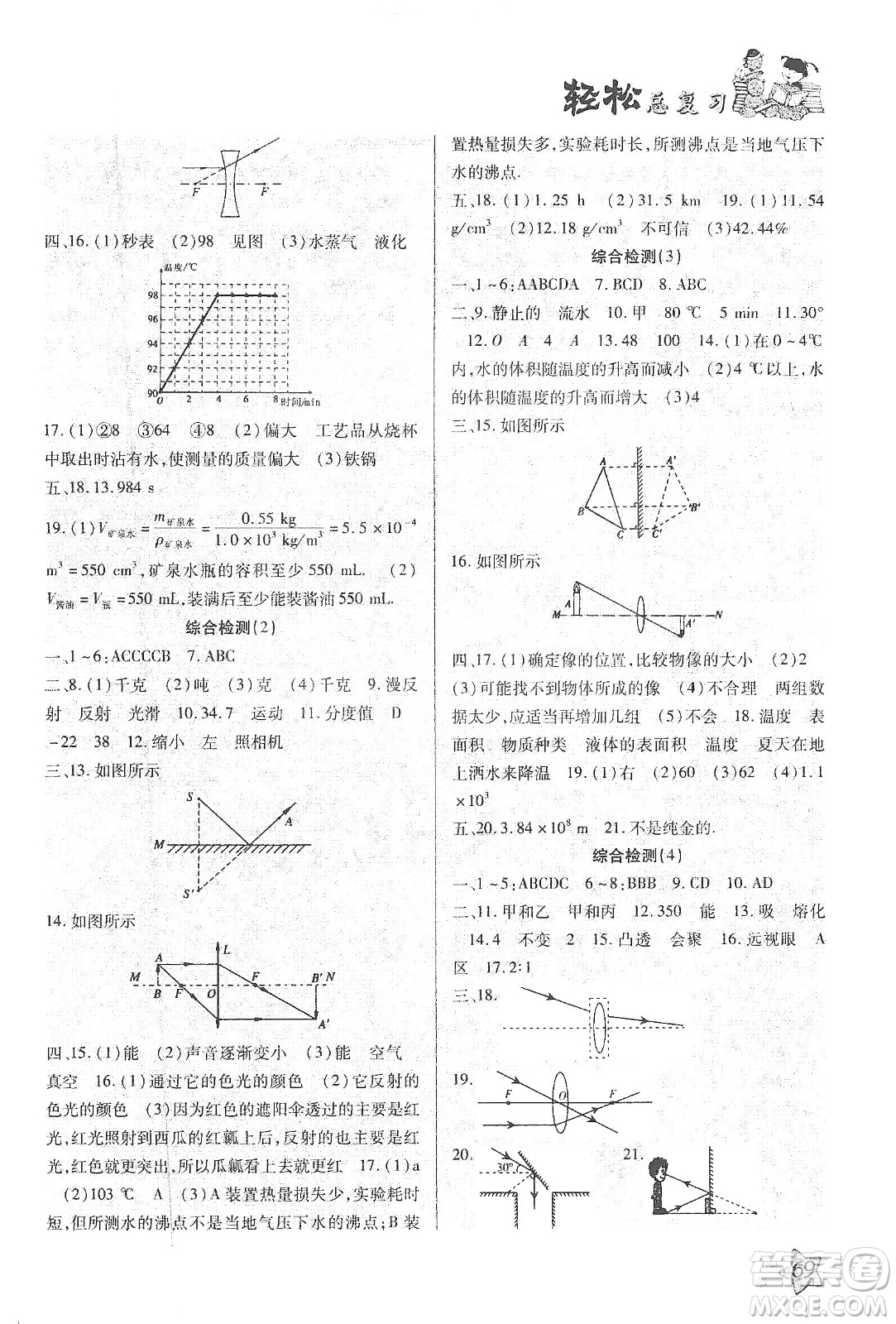 河北科學(xué)技術(shù)出版社2020輕松總復(fù)習(xí)假期作業(yè)輕松寒假八年級(jí)數(shù)學(xué)人教版答案