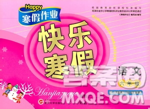 happy寒假作業(yè)2020快樂寒假六年級(jí)語文答案