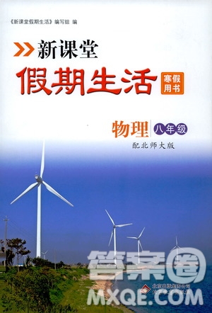 北京教育出版社2020新課堂假期生活寒假用書八年級物理北師大版答案