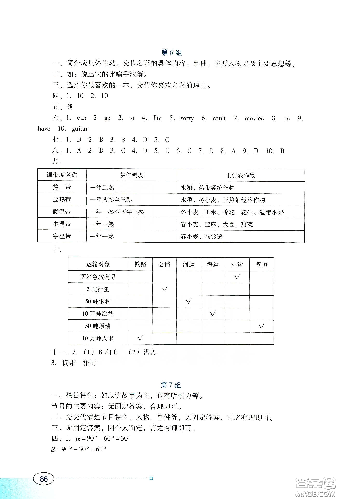 廣東教育出版社2020南方新課堂寒假園地八年級(jí)答案