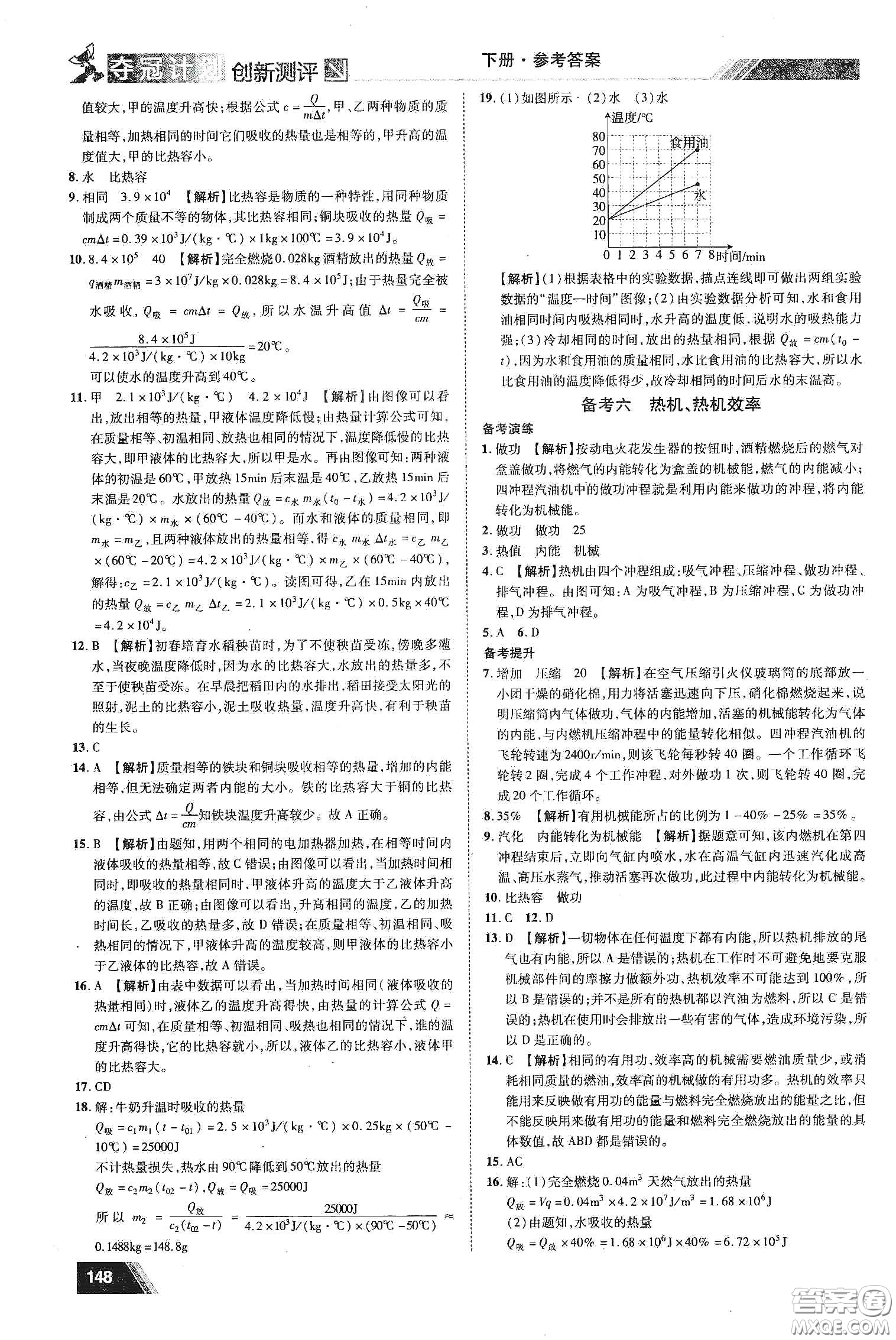 2020奪冠計(jì)劃初中創(chuàng)新測(cè)評(píng)九年級(jí)物理下冊(cè)HY版江西專版答案