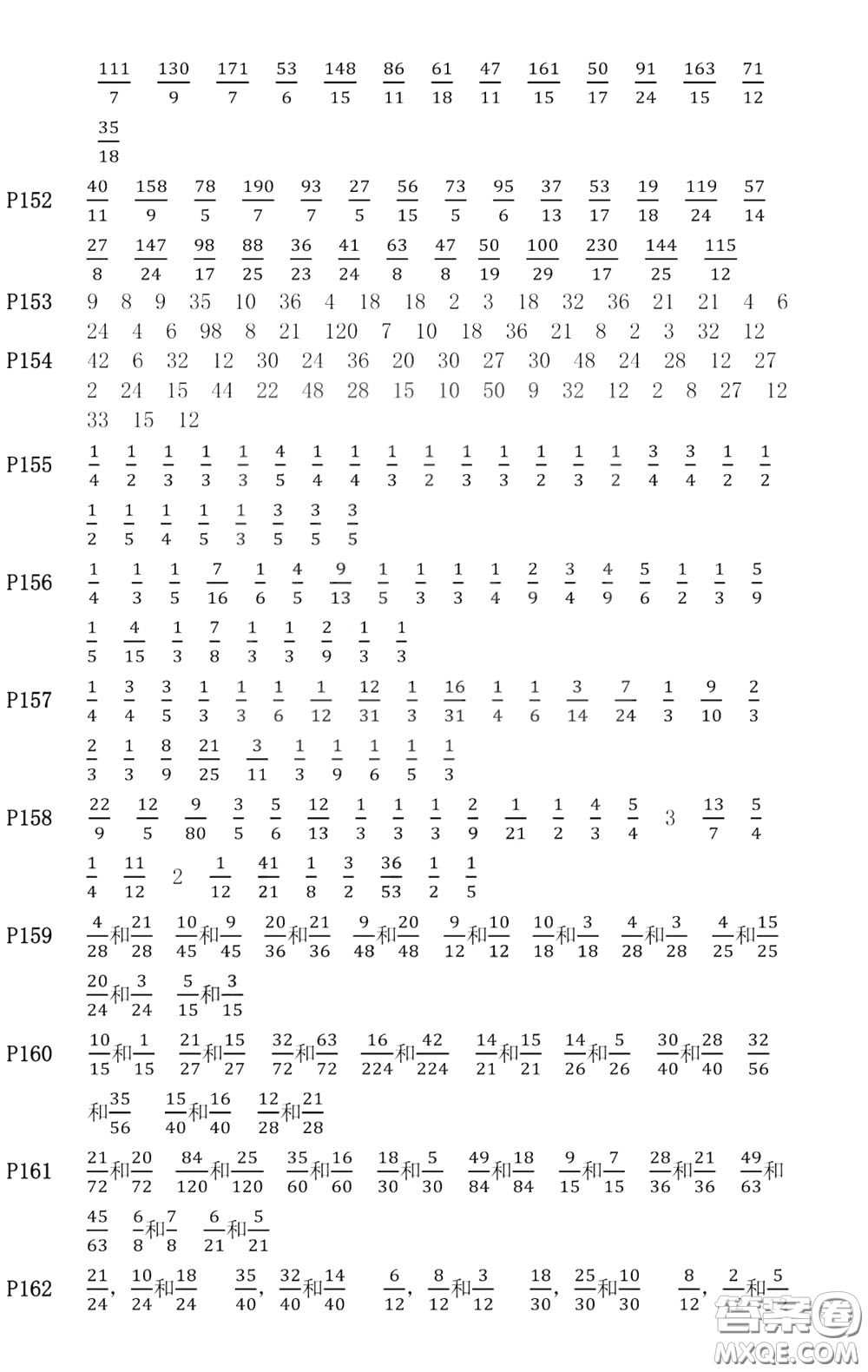 河海大學(xué)出版社2020年瘋狂口算小學(xué)數(shù)學(xué)口算題卡5年級參考答案